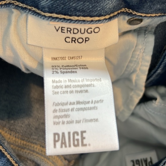 Paige Verdugo Crop jeans - Picture 6 of 6